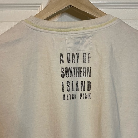 VTG Ultra Pink white graphic retro graphic oversized tee unisex sz XL (?) - Picture 9 of 12